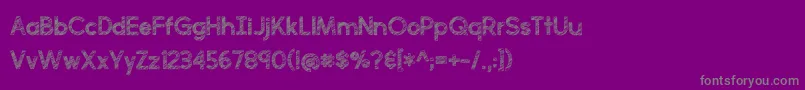 Police perfectly scratchy – polices grises sur fond violet