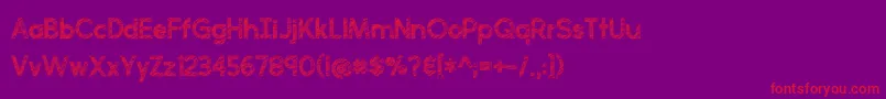 fuente perfectly scratchy – Fuentes Rojas Sobre Fondo Morado