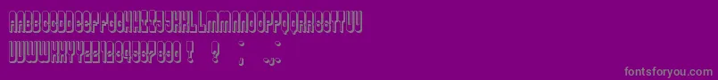 Permission-Schriftart – Graue Schriften auf violettem Hintergrund