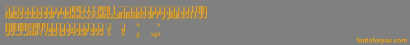 Permission Font – Orange Fonts on Gray Background