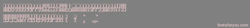 Permission-Schriftart – Rosa Schriften auf grauem Hintergrund