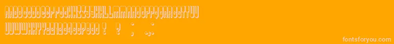 Permission Font – Pink Fonts on Orange Background