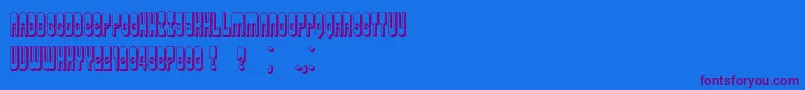 Permission Font – Purple Fonts on Blue Background