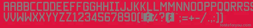 MantekaRegular Font – Gray Fonts on Red Background