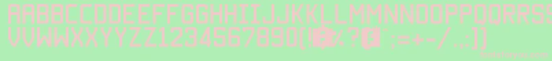 MantekaRegular Font – Pink Fonts on Green Background