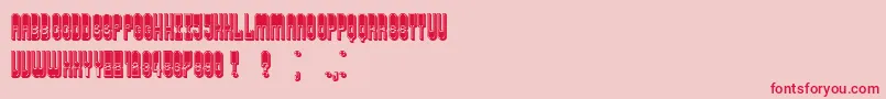 PermissionFilled Font – Red Fonts on Pink Background