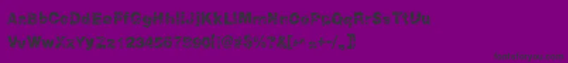 フォントPeroxide – 紫の背景に黒い文字