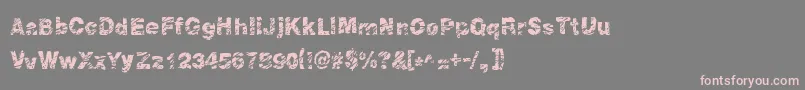 Peroxide Font – Pink Fonts on Gray Background