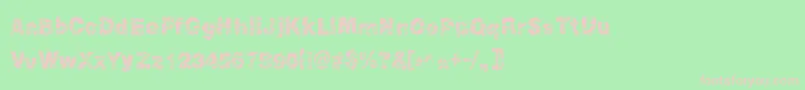 Peroxide Font – Pink Fonts on Green Background