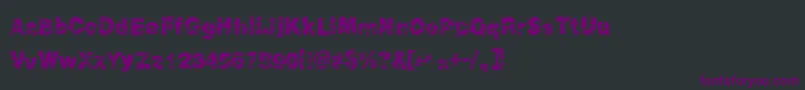 Peroxide Font – Purple Fonts on Black Background