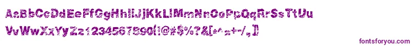 Peroxide Font – Purple Fonts on White Background