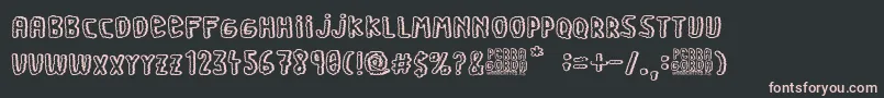 Perra Gorda Font – Pink Fonts on Black Background