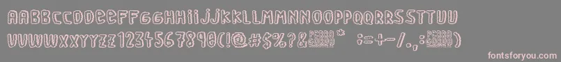 Perra Gorda Font – Pink Fonts on Gray Background