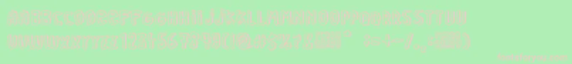 Perra Gorda Font – Pink Fonts on Green Background