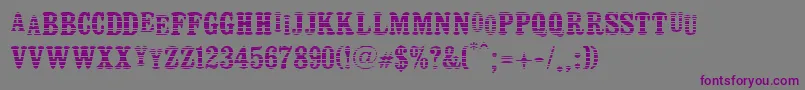 Шрифт Persiana – фиолетовые шрифты на сером фоне