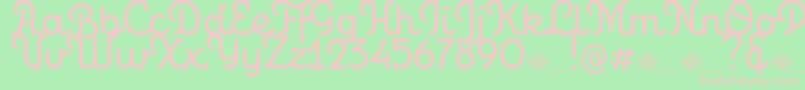 PersonalitypeDemoRegular Regular Font – Pink Fonts on Green Background