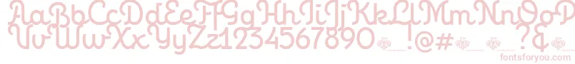 PersonalitypeDemoRegular Regular Font – Pink Fonts on White Background