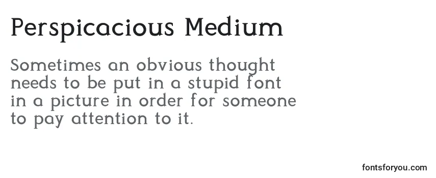 Perspicacious Medium-fontti