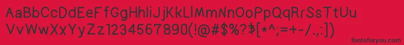 Prelude Font – Black Fonts on Red Background