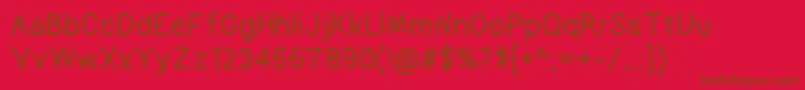 Prelude Font – Brown Fonts on Red Background