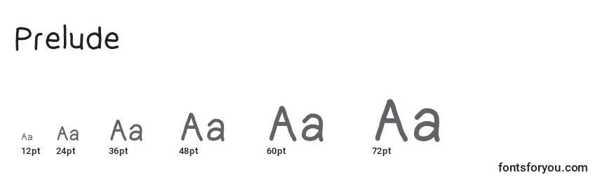 Prelude Font Sizes