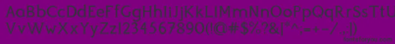 fuente Perspicacious Regular – Fuentes Negras Sobre Fondo Morado