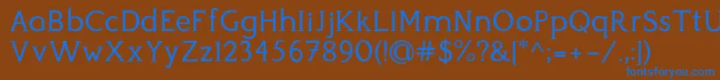 Подробнее о шрифте Perspicacious Regular Шрифт Perspicacious Regular – синие шрифты на коричневом фоне