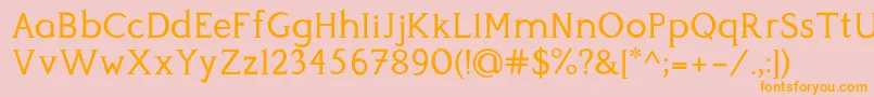 En savoir plus sur la police Perspicacious Regular Police Perspicacious Regular – polices orange sur fond rose