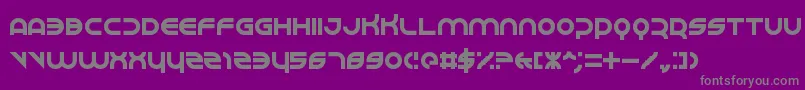 フォントPerspire – 紫の背景に灰色の文字