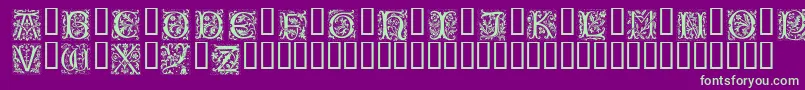 PETIFL   Font – Green Fonts on Purple Background