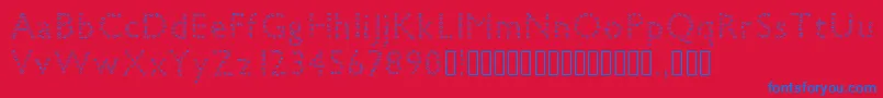 petiteboule Font – Blue Fonts on Red Background