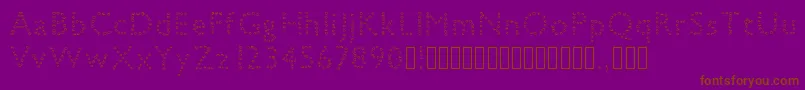 petiteboule Font – Brown Fonts on Purple Background