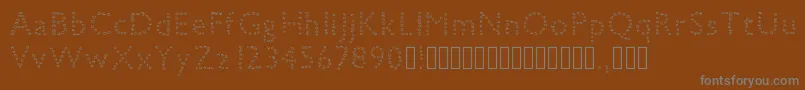 Шрифт petiteboule – серые шрифты на коричневом фоне