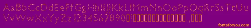 petiteboule Font – Orange Fonts on Purple Background