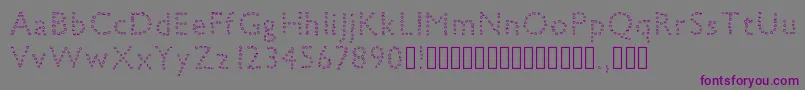 petiteboule Font – Purple Fonts on Gray Background
