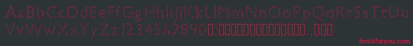 petiteboule Font – Red Fonts on Black Background
