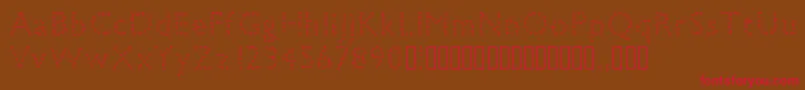 petiteboule Font – Red Fonts on Brown Background