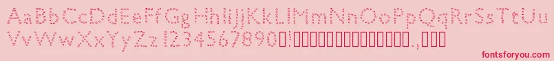 petiteboule Font – Red Fonts on Pink Background
