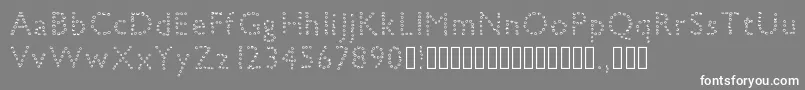 petiteboule Font – White Fonts on Gray Background