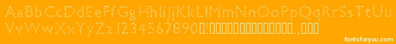 petiteboule Font – White Fonts on Orange Background
