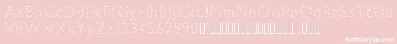 petiteboule Font – White Fonts on Pink Background