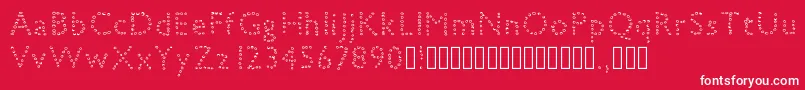petiteboule Font – White Fonts on Red Background