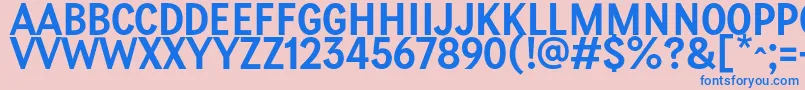 PetiteFrance Regular Font – Blue Fonts on Pink Background