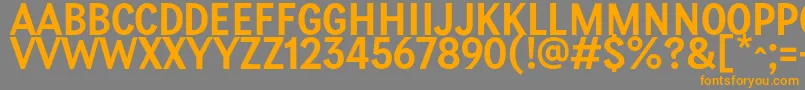PetiteFrance Regular Font – Orange Fonts on Gray Background