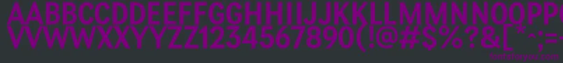 PetiteFrance Regular Font – Purple Fonts on Black Background
