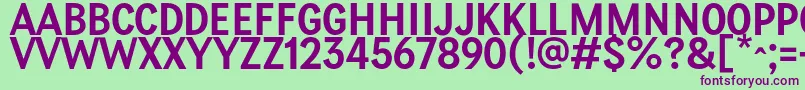 PetiteFrance Regular Font – Purple Fonts on Green Background