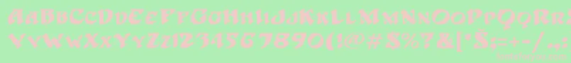 HoffmannRegular Font – Pink Fonts on Green Background