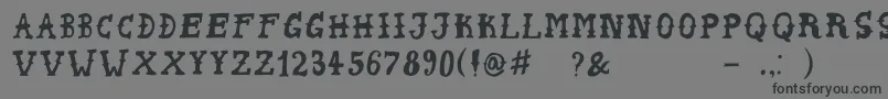 PeyoteHandwrite Font – Black Fonts on Gray Background