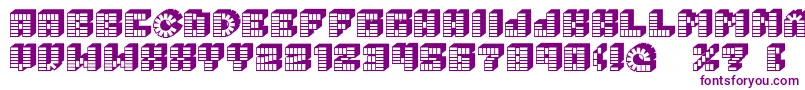 Police Pez font – polices violettes