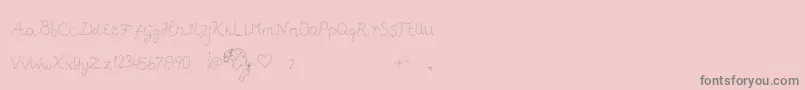 fuente Pffft – Fuentes Grises Sobre Fondo Rosa